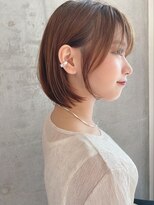Say.イメチェンショートボブ外ハネボブ美髪ワイドバング暖色青山
