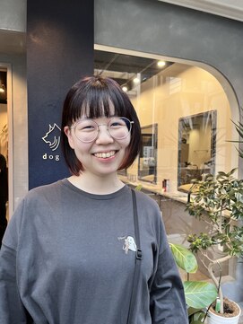 ドッグスター(dog star) ミニボブショートフルバングインナーカラー 登戸/向ヶ丘遊園