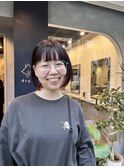 ミニボブショートボブワイドバングフルバングインナーカラー20代