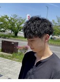 波巻きパーマ