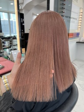 ラピス 渋谷本店(Lapis) ピンクラベンダーカラー/髪質改善/韓国風/艶髪/ストレートヘア