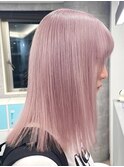 ハイトーンカラーミルクティーベージュピンクベージュ韓国30代