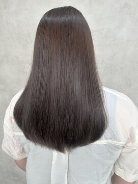 ルノン(LUNON) ハイライトカラーくびれヘアアプリコットオレンジ