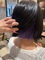ヘアーメイク ブランニュー 東生駒店(hair make Brand new) インナーカラーパープル
