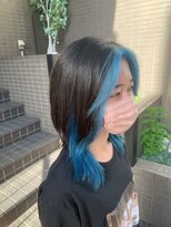 ブリーチ ラボ エーアイ 原宿店(BLEACH LABO Ai)&nbsp;ダブルカラーインナーカラー透明感ロング