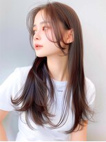 ラベストクズハ(LOVEST KUZUHA)&nbsp;ロングレイヤー/レイヤーカット/韓国風ヘア/ハッシュカット