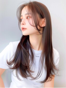 ラベストクズハ(LOVEST KUZUHA) ロングレイヤー/レイヤーカット/韓国風ヘア/ハッシュカット