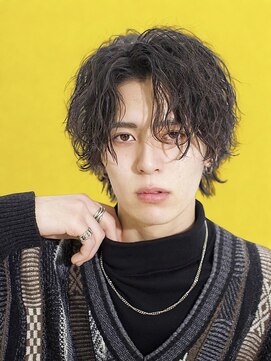 エデアンホンテン メンズサロン(EDEAN 本店 (旧:EDEAN 上通)) 熊本ツイストスパイラル メンズヘア 波巻き センターパート