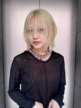 ボブウルフ/ウルフボブ/レイヤーボブ/顔周りウルフ