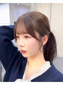 韓国レイヤー/韓国風/ボブ/髪質改善/黒髪/ブリーチなし〔池袋〕