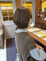 美容室エクストラアーツジャパン(X ARTS JAPAN)&nbsp;大人くびれヘア  外ハネくびれボブ/小顔