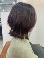 シーバイトリコ 市川(SEA by tricot) 【明るい白髪染め】ボブ×チェリーカラー