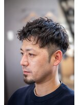 すがなみバーバーショップ&nbsp;ツーブロ　アイロンパーマ