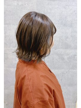 コワフュールトーリ フジグラン店(COIFFURE TORI) 外ハネくびれボブ×艶ベージュブラウン