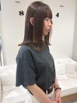 ニューヨークニューヨーク 山科店(NYNY) ロングボブ×オリーブグレージュ