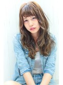 大人なおしゃれセミロング