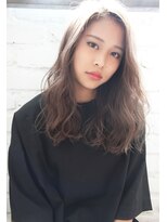 チョビー(Chobii)&nbsp;【chobi 道村】かきあげバング/グレージュ/ハイライト/ツヤ髪