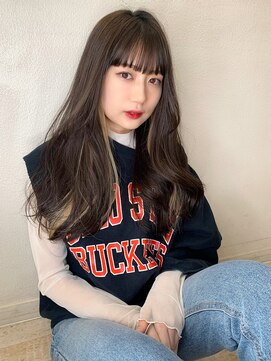 マリアバイアフロート(Maria by AFLOAT) 【山田】韓国風チラ見えインナーカラーラフウェーブ