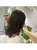 オリーブベージュ×フェイスレイヤー