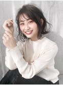 【SiSTA】田中大人可愛いシースルーバング外ハネボブウルフボブ