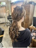 #ヘアセット #ローポニー #お呼ばれヘアー