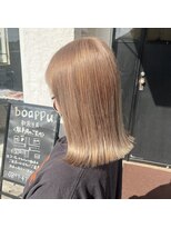 ボアップ 新居浜店(boappu) #ミルクティーベージュ #ハイトーンカラー #ベージュ