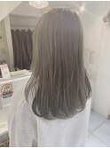 髪質改善カラー×シアーグレージュ