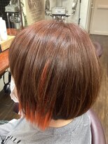 サロン ド アイ ソレイユ(Salon de i Soleil) カッパーオレンジのポイントエクステスタイル!