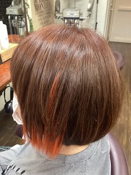 サロン ド アイ ソレイユ(Salon de i Soleil) カッパーオレンジのポイントエクステスタイル!