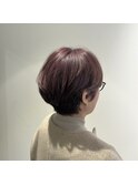 【白髪ぼかし】白髪ぼかしハイライト×上品ピンクベージュ