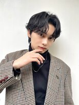 ピチカート(pizzicato) メンズセンターパート ニュアンスパーマ