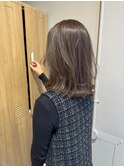 透明感髪質改善ベージュダブルカラーミルクティーグレージュ