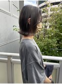 外はねボブ×透明感カラー