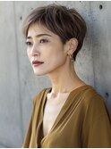 ☆オリーブグレーココアベージュ小顔クラゲヘアー/黒髪/髪質改善