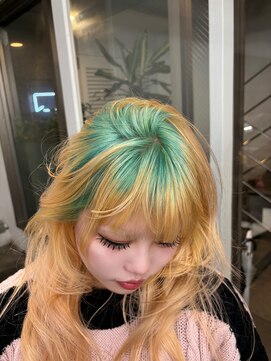 レコ 渋谷(LECO) ミント×ペールコーラルのデザイン