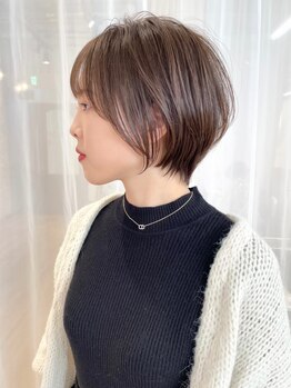 エル(el.)の写真/巧みなカット技術で小顔魅せが叶う◇スタイリングもしやすく、毎日きれいなシルエットのショートヘアをKEEP
