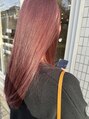 アグ ヘアー カノア 御影店(Agu hair kanoa) ピンクベージュ。