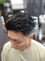 トバ(TOBA) オールバック+パーマ