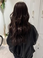 ベレーザ 渋谷(BELEZA)&nbsp;12334黒髪グレーアッシュ韓国風巻き姫カットレイヤーワンカール