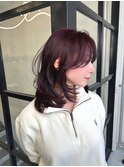 ミディアムレイヤー&ボルドーカラー