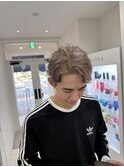 メンズハイトーンカラー　ミルクティーベージュ