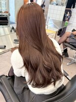 サンクマーケット 渋谷(cinq MARKET) 渋谷ミルクティーベージュハイトーンカラーヘーゼルベージュ韓国