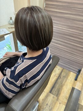 アレッタヘアーサロン(ALETTA HAIR SALON) ハイライト×オリーブグレージュ