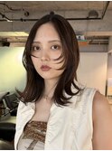 上田/顔周りレイヤーミディアムレイヤーカットウルフカット
