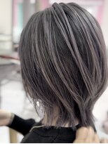 シャルティア 岩国(SHALLTIA)&nbsp;大人ショート/バレイヤージュ/ハイライト/白髪ぼかし/グレージュ