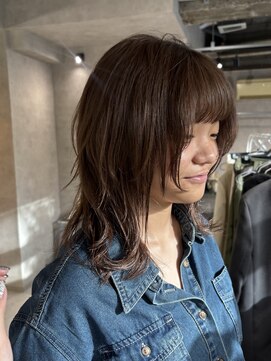 ネアー 新潟(NEER) アプリコットオレンジ/くびれヘア/ウェーブショート［新潟］