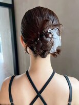 アルバム 渋谷パルコ(ALBUM)&nbsp;おくれ毛ロング暗めカラー韓国ヘア顔周りレイヤー_ba565031