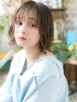 カバーヘア ブリス 川口(COVER HAIR bliss) シースルーバングくびれミディアムレイヤー外ハネh420代30代40代