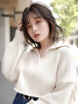 ギークス(GEEKS) 【GEEKS渋谷】ボブレイヤー/ワンブリーチ/インナーカラー/冬ヘア