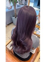 ユニ バイ マグ 長野店(Uni.by Mag) "ピンクカラー" 透明感ブリーチなしピンク